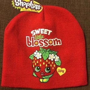 Shopkins Red Sweet Little Blossom Hat